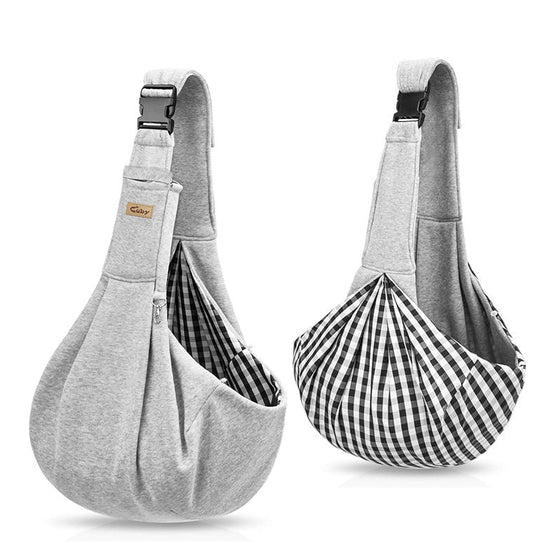 Reversible Pet Sling Carrier in Light Gray