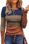 Color Block Ribbed Lace Crochet Sleeves Shirt for Women | Available in 2 Colors