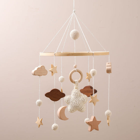 Star Moon Cloud Crib Mobile Toy