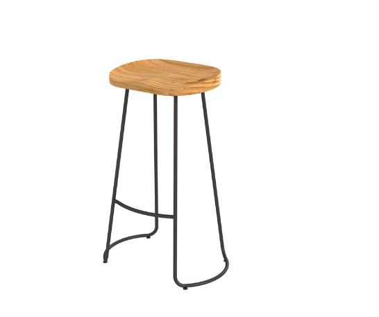 Wrought Iron Bar Stool Bar Stool Solid Wood High Stool Bar Chair