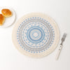 Round Nordic Style Fringed Cotton Placemat