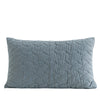 Modern Textured Throw Pillow in White or Blue