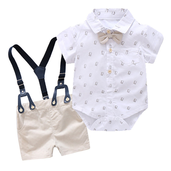 Baby Boy two-Piece Outfit with Bowtie