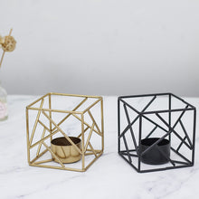  Votive Geometric Candle Holder in Gold or Black