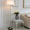 Modern Brass Floor Lamp With Drum Lamp Shade