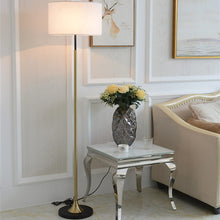  Modern Brass Floor Lamp With Drum Lamp Shade