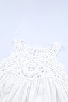 White Lace Sleeveless Top