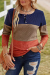 Color Block Ribbed Lace Crochet Sleeves Shirt for Women | Available in 2 Colors