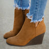 Wedge Heel Chelsea Ankle Boots