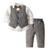 Toddler/Baby Boy Three-piece Style Suit Set Available in Several Patterns and Colors