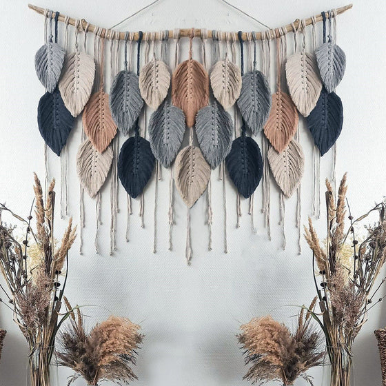 Multi-Colored Rustic Macrame Wall Hanging