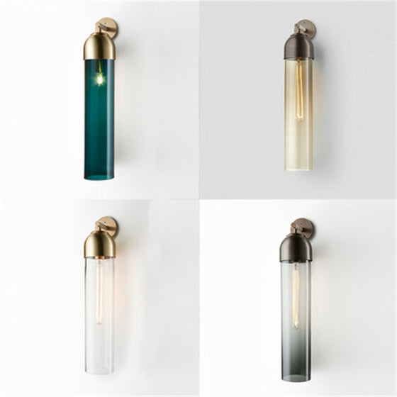 Modern Glass Cylinder Wall Sconce