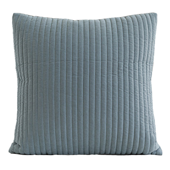 Modern Textured Throw Pillow in White or Blue