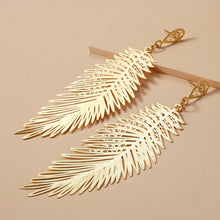  Simple Leaf Design Earrings in Gold Plated Finish