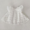 Baby Princess Hundred Days Banquet Clothes Puff Short Sleeve Cotton Lace Skirt