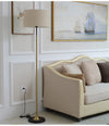 Modern Brass Floor Lamp With Drum Lamp Shade