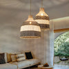 Nordic Creative Design Cafe Rattan Chandelier