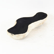  Handmade Wooden Tray in White and Black