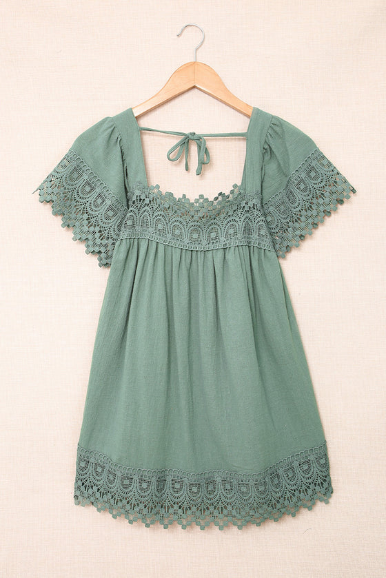 Green Lace Trim Top | Available in 2 Colors