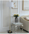 Modern Brass Floor Lamp With Drum Lamp Shade