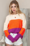 Color-blocked Knit Sweater