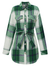 Single-breasted Casual Plaid Women's Jacket