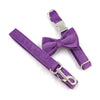 Purple Dog Collar, Bowtie, and Leash Set | Available in 5 Colors