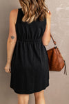 Sleeveless Button Front Short Basics Dress | Available in 3 Colors