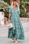 Sky Blue Paisley Maxi Dress