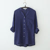 Linen Long-Sleeved Button-up Shirt