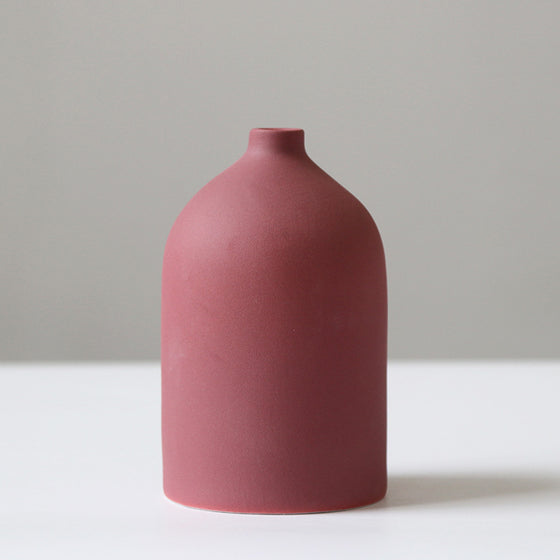 Maroon Modern Porcelain Vase | Available in Other Styles