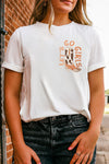 White Double-Side Cowboy Hat & Boots Graphic Tee