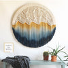 Nordic Hand-dyed Woven Round Tapestry