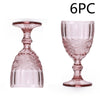 Vintage Style Stained Glass Embossed Goblet