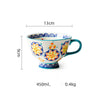 Color Retro Ceramic Coffee Cup