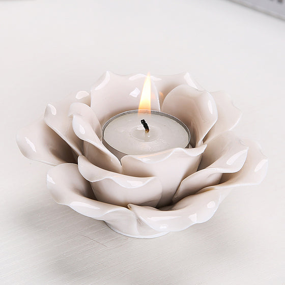 Pure Handmade Ceramics Home Candle Holder Ornaments