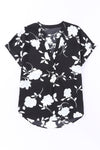 Floral Printed V Neck Short Sleeve Blouse | Available in 3 Colors