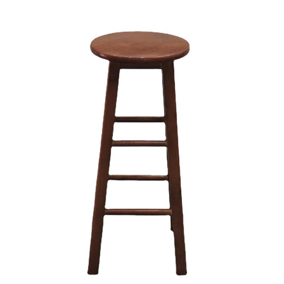 Solid Wood Chair Round Stool High Stool