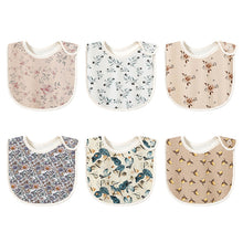  Floral Patterned Cotton Baby Bibs