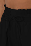 Black Frill High Waist Petal Wrap Swim Shorts | Available in 3 Colors (Pre-Order)