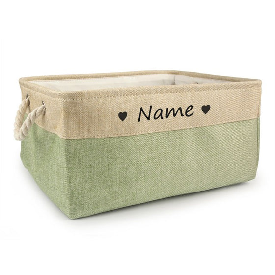 Personalized Dog Toy Basket Free Print Pet Storage Box Cat