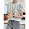 Pleated Sleeved T-shirts