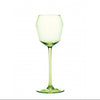 Green Stained Champagne Glass