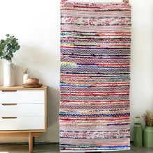  Handwoven Vibrant Colored Cotton Rug