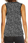 Black Dotted Print Casual Tank Top for Women | Available in 5 Colors