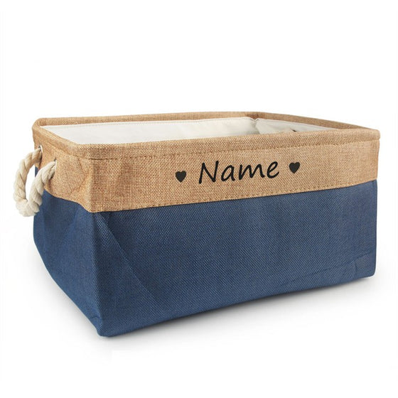 Personalized Dog Toy Basket Free Print Pet Storage Box Cat