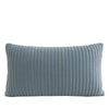 Modern Textured Throw Pillow in White or Blue