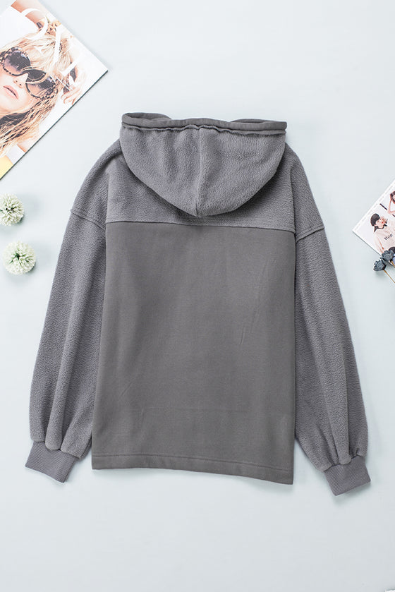 Green Flap Pockets Bishop Sleeve Zip Up Hoodie Jacket | Available in 5 Colors