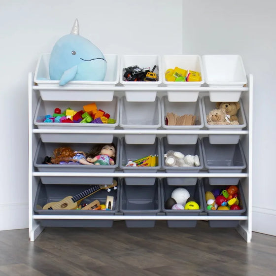 16 Bin Kid's Toy Organizer | Several Colors Available