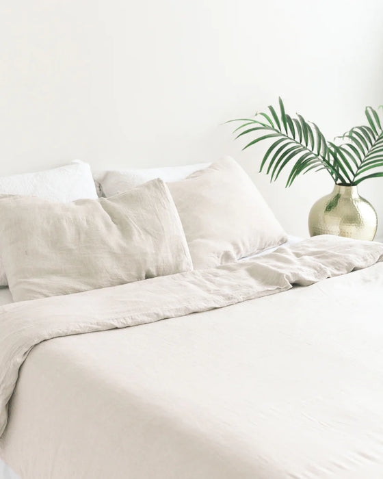 Linen Duvet Cover Set - Natural